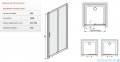 Sanplast Tx drzwi przesuwne D2/TX5b 90x190 cm przejrzyste 600-271-1100-38-401