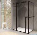 Riho Lucid GD203 kabina prysznicowa z wieszakiem 120x90cm czarna G005020121