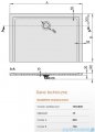 Sanplast Space Mineral brodzik prostokątny z powłoką 80x70x1,5cm+syfon 645-290-0110-01-002