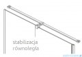 Radaway Furo Black DWJ drzwi prysznicowe 120cm lewe szkło przejrzyste 10107622-54-01L/10110580-01-01