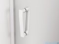 SanSwiss Cadura White Line drzwi wahadłowe 90cm jednoczęściowe prawe z profilem przyściennym biały mat CA1CD0900907