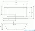 Riho Lusso wanna prostokąta 180x90cm z hydromasażem FLOW lewa B026008005