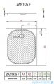 Radaway Zantos F brodzik prostokątny 100x80cm M3ZNF1080-06