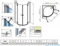 Radaway Essenza New Pdd kabina 90x90cm szkło przejrzyste 385001-01-01L/385001-01-01R