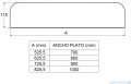 Roca osłona odpływu STONEX dla brodzików Aquos 90cm perłowy A276357630