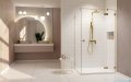 Radaway Essenza Pro Brushed Gold Kdj kabina 120x80cm prawa szczotkowane złoto 10097120-99-01R/10098080-01-01