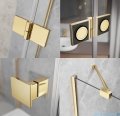 Radaway Essenza Gold Kdj+S kabina 100x120x100cm lewa szkło przejrzyste 1384052-01-01/1385024-09-01L/1384052-01-01