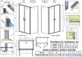 Radaway Nes 8 Black DWD+S kabina 120x80cm czarny mat/szkło przejrzyste 10081120-54-01/10080080-54-01