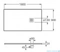 Roca Terran 160x90cm brodzik prostokątny konglomeratowy perłowy AP10164038401630