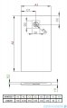 Radaway Kyntos F brodzik 210x70cm cemento HKF21070-74