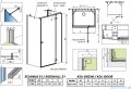 Radaway Essenza Kdj+S kabina 80x120x80cm prawa szkło przejrzyste 1384051-01-01/1385024-01-01R/1384051-01-01