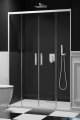 Radaway Idea White Dwd drzwi 140cm szkło przejrzyste 387124-04-01