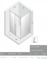 New Trendy Prime kabina prostokątna 100x90x200 cm lewa przejrzysta D-0298A/D-0124B