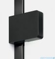 New Trendy Eventa Black Chrome Parawan nawannowy 100x150 cm z wspornikiem prostopadłym przejrzyste czarny połysk EXK-5692-WP