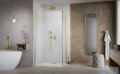 Radaway Essenza Kdj Gold kabina 90x75cm lewa szkło przejrzyste 1385044-09-01L/1384049-01-01