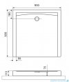 Excellent Forma Compact X brodzik kwadratowy 90x90 cm struktura, czarny mat BREX.1402.090.090.BLC