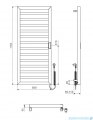Excellent Brego Smart 115x50 grzejnik łazienkowy elektryczny biały mat GREX.BRS115.WH