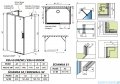 Radaway Idea Kdj+s kabina prysznicowa 80x150x80 lewa przejrzyste 10116150-01-01L/387051-01-01R/10117080-01-01