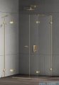 New Trendy Eventa Gold Shine kabina prysznicowa prostokątna 110x80x200 cm lewa przejrzyste Złoty połysk EXK-4774