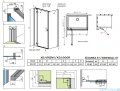 Radaway Essenza Kdj Brushed GunMetal kabina 90x90cm lewa szczotkowany grafit 1385044-92-01L/1384050-01-01