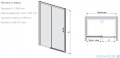 Sanplast Free Zone D2L(P)/FREEZONE drzwi przesuwne 150x190 cm lewe czarny matowy 600-271-3210-59-401