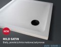 New Trendy Mild Satin Brodzik akrylowy kwadratowy 100x100x4,5 cm biały mat B-0648