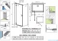 Radaway Essenza Kdj kabina 120x80cm prawa szkło przejrzyste 1385042-01-01R/1384051-01-01