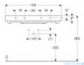 Geberit One CleanDrain Umywalka prostokątna 105x48cm KeraTect 505.045.00.1