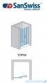 SanSwiss Top-Line TOPS4 Drzwi prysznicowe 4-częściowe 120cm profil biały TOPS412000407
