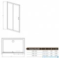 Radaway Premium Plus DWJ Drzwi wnękowe 120 szkło przejrzyste 33313-01-01N
