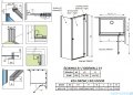 Radaway Essenza 8 Black Kdj kabina 110x80cm prawa czarny mat/szkło przejrzyste 10480712-01-01R/10470337-54-01R/10113080-01-01