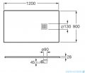 Roca Terran 120x90cm brodzik prostokątny konglomeratowy onyx AP1014B038401640
