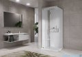 Novellini Glax 2 2.0 kabina z hydromasażem hydro plus 90x90 lewa srebrna G22GF99ST1L-1BB