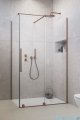 Radaway Furo Kdj Brushed Copper kabina 110x80cm prawa szczotkowana miedź 10104572-93-01R/10110530-01-01/10113080-01-01