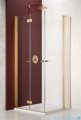 Radaway Nes Gold KDD B / KDD II kabina 100x90cm lewa złoty połysk przejrzyste 10024100-09-01L/10016090-09-01R