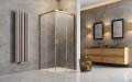 Radaway Idea Gold Kdd kabina 75x80cm złoty połysk/szkło przejrzyste 387066-09-01L/387061-09-01R