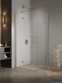 New Trendy Nesta Gold Brushed kabina 110x100x200 cm lewa wspornik równoległy złoto szczotkowane/szkło przejrzyste K-4421