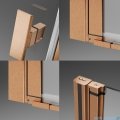 Radaway Nes Kds I Brushed Copper kabina 140x100cm prawa szczotkowana miedź 10023140-93-01R/10043100-93-01