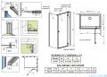 Radaway Essenza 8 Kdj kabina 90x70cm prawa szkło przejrzyste 10480612-01-01R/10470237-01-01R/10113070-01-01