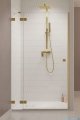 Radaway Essenza Pro Brushed Gold Dwj drzwi wnękowe 130cm lewe szczotkowane złoto 10099130-99-01L