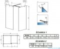 Radaway Modo New III kabina Walk-in 120x120x200 szkło przejrzyste 389124-01-01/389124-01-01/389000-01