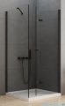 New Trendy New Soleo Black 80x70x195 cm kabina prawa przejrzyste D-0238A/D-0113B