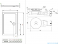 Radaway Fuenta New KDJ-B kabina prysznicowa 100x120 prawa przejrzyste + brodzik Doros D + syfon 384083-01-01R/384054-01-01/SDRD1210-01
