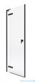 Roca Metropolis drzwi prysznicowe 100x200cm przejrzyste profile CZARNY MAT AMP0810016M