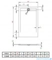 Radaway Teos F brodzik 210x80cm antracyt HTF21080-64
