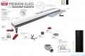 Wiper New Premium Black Glass Odpływ liniowy z kołnierzem 80 cm syfon drop 35 poler 500.0384.01.080