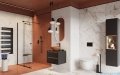 Excellent Ortigo Walk-in kabina prysznicowa 140x200 cm, czarny mat KAEX.5012.K.1400.BL