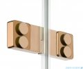 New Trendy Eventa Copper Shine kabina prysznicowa przyścienna z drzwiami bocznymi 90x80x200 przejrzyste Lewa miedź połysk EXK-6499