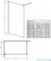 Radaway Modo II kabina Walk-in 160x205 przejrzyste 352164-01-01N