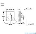 Grohe Eurocube jednouchwytowa bateria wannowa z przełącznikiem wanna/prysznic 19896000